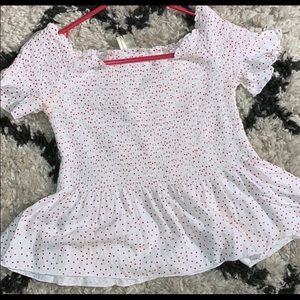 Japna smocked off the shoulder top